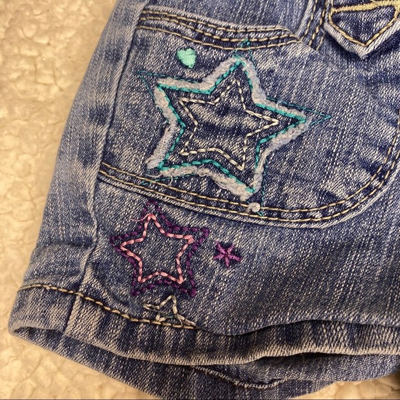 Circo Star Embroidered Denim Shorts 2T - Picture 5 of 6